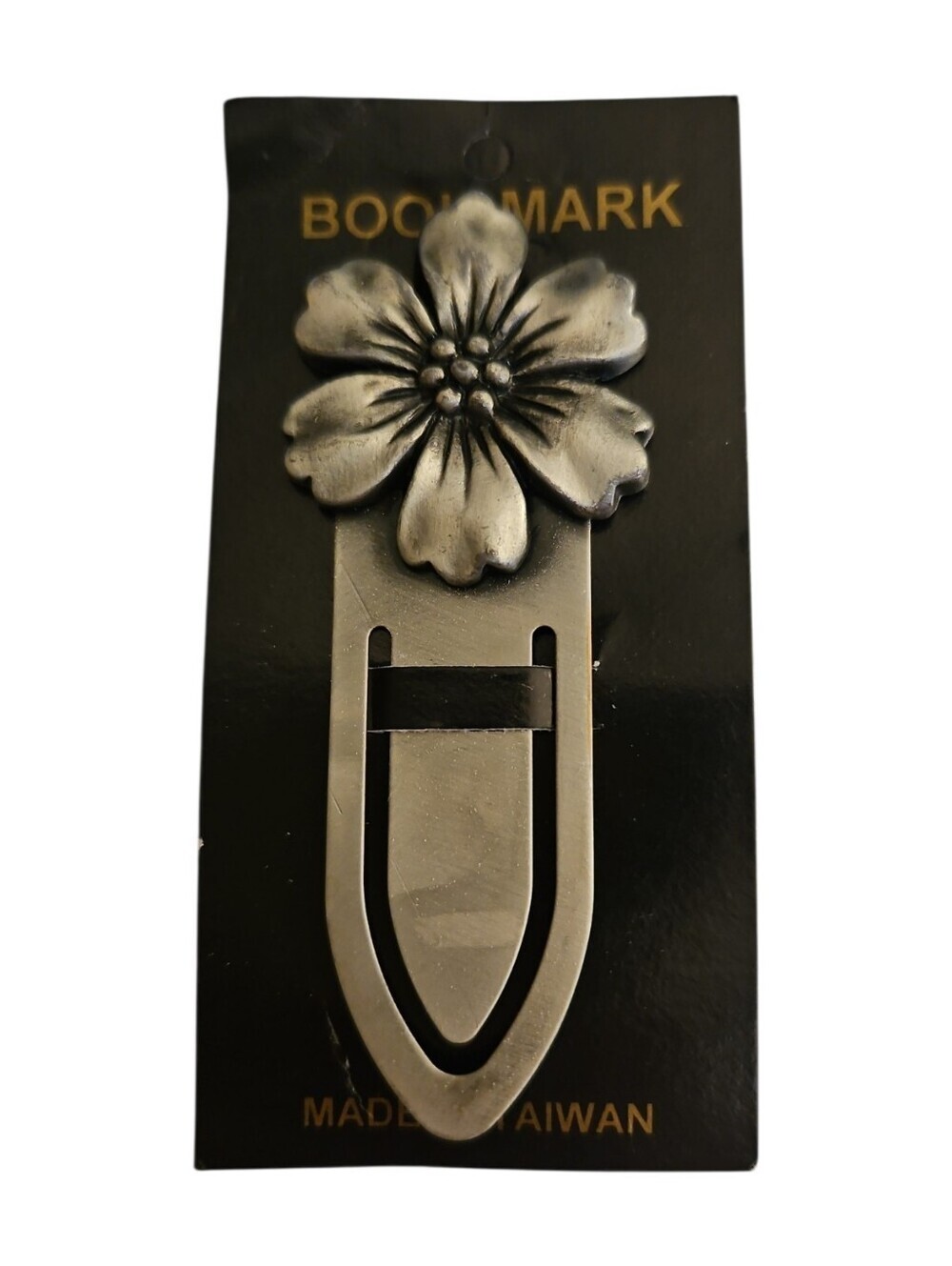 3/$30 Pewter Metal Flower Bookmark Clip